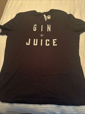 Bella Canvas Black 'Gin + Juice' Graphic Tee